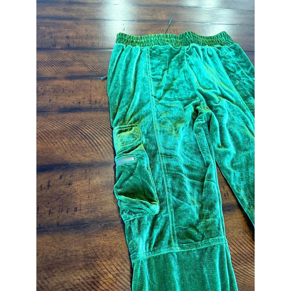 Guapi Mens Pant Limited Edition Green Cargo Velvet Seaz Streetwear, Size 32 - Picture 13 of 14